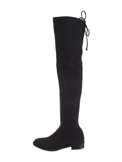 Pre-owned Stuart Weitzman Suede Boots In Black