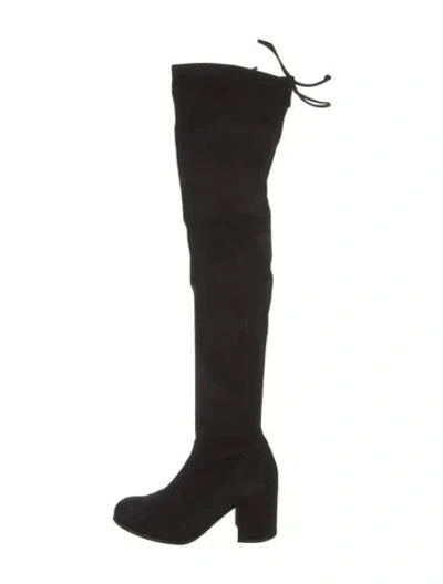 Pre-owned Stuart Weitzman Suede Boots In Black