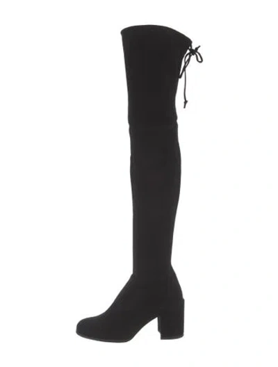 Pre-owned Stuart Weitzman Suede Boots In Black