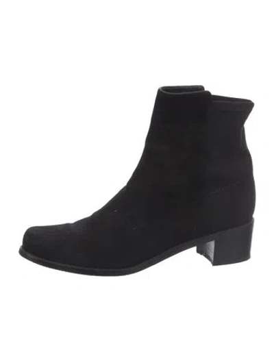 Pre-owned Stuart Weitzman Suede Boots In Black
