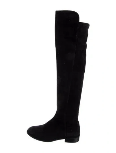 Pre-owned Stuart Weitzman Suede Boots In Black