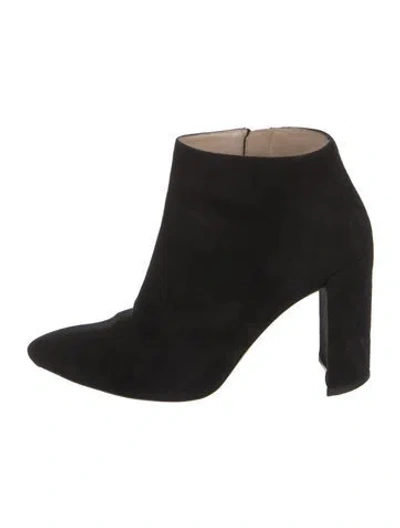 Pre-owned Stuart Weitzman Suede Boots In Black