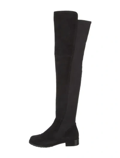 Pre-owned Stuart Weitzman Suede Boots In Black