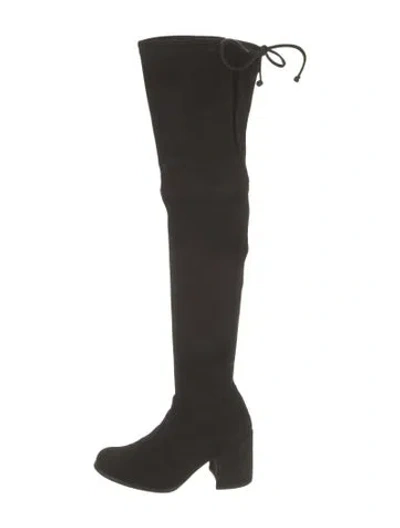 Pre-owned Stuart Weitzman Suede Boots In Black
