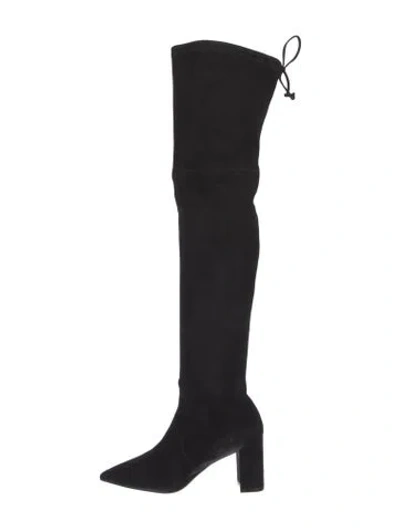 Pre-owned Stuart Weitzman Suede Boots In Black