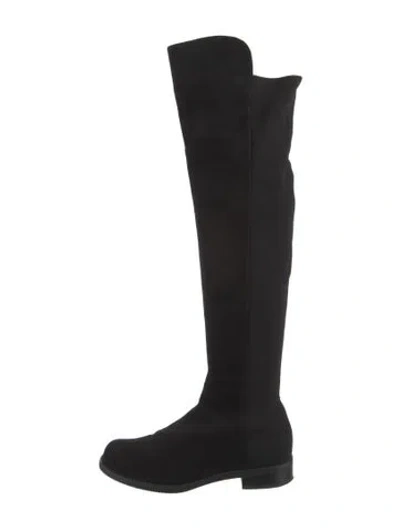 Pre-owned Stuart Weitzman Suede Boots In Black