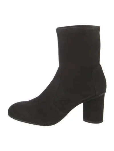 Pre-owned Stuart Weitzman Suede Boots In Black