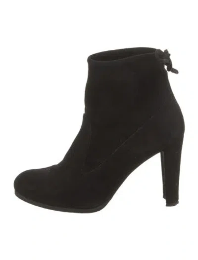 Pre-owned Stuart Weitzman Suede Boots In Black