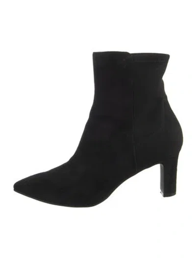 Pre-owned Stuart Weitzman Suede Boots In Black