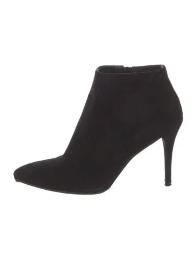 Pre-owned Stuart Weitzman Suede Boots In Black