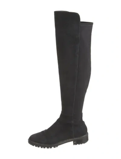 Pre-owned Stuart Weitzman Suede Boots In Black