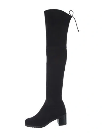 Pre-owned Stuart Weitzman Suede Boots In Black