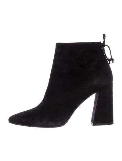Pre-owned Stuart Weitzman Suede Boots In Black