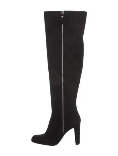 Pre-owned Stuart Weitzman Suede Boots In Black