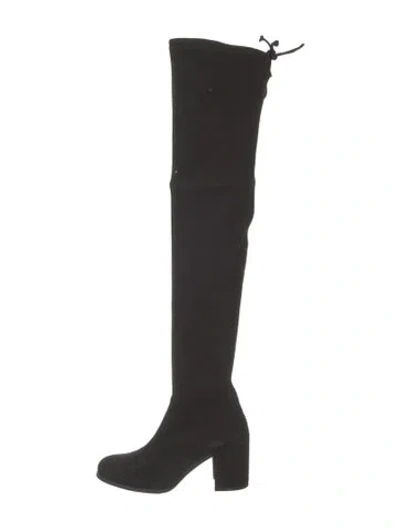 Pre-owned Stuart Weitzman Suede Boots In Black