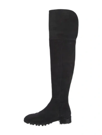 Pre-owned Stuart Weitzman Suede Boots In Black