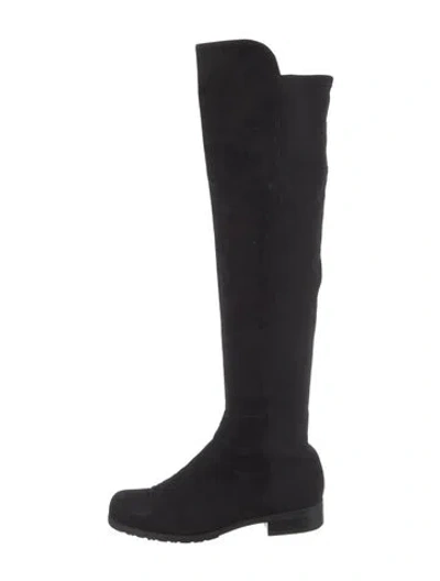 Pre-owned Stuart Weitzman Suede Boots In Black