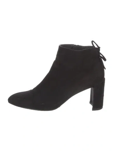 Pre-owned Stuart Weitzman Suede Boots In Black