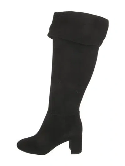 Pre-owned Stuart Weitzman Suede Boots In Black