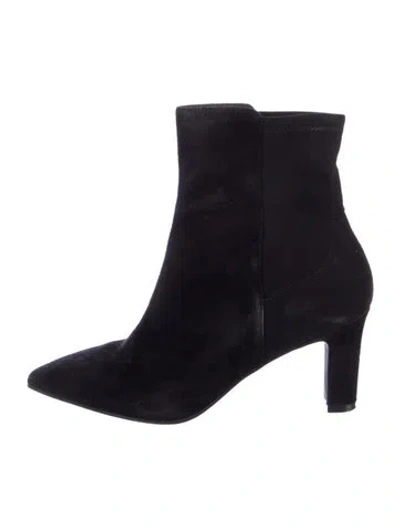 Pre-owned Stuart Weitzman Suede Boots In Black