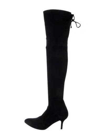 Pre-owned Stuart Weitzman Suede Boots In Black