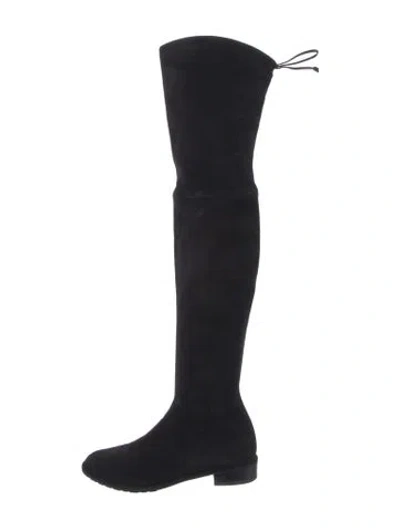 Pre-owned Stuart Weitzman Suede Boots In Black