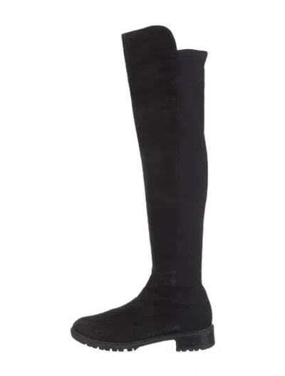 Pre-owned Stuart Weitzman Suede Boots In Black