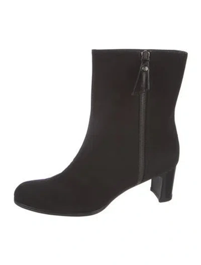Pre-owned Stuart Weitzman Suede Boots In Black