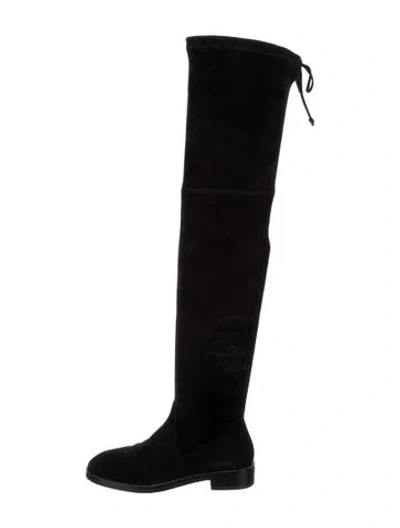 Pre-owned Stuart Weitzman Suede Boots In Black