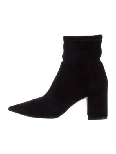 Pre-owned Stuart Weitzman Suede Boots In Black