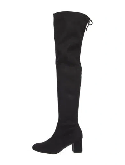 Pre-owned Stuart Weitzman Suede Boots In Black