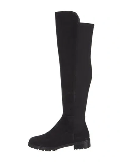 Pre-owned Stuart Weitzman Suede Boots In Black