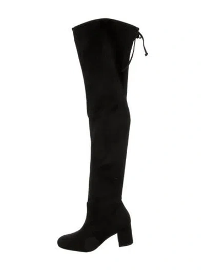 Pre-owned Stuart Weitzman Suede Boots In Black