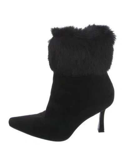 Pre-owned Stuart Weitzman Suede Boots In Black