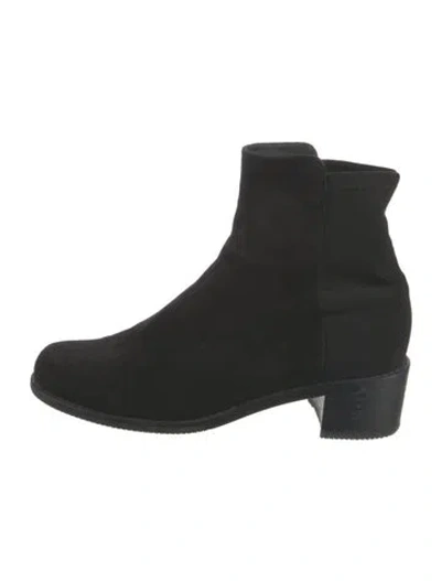 Pre-owned Stuart Weitzman Suede Boots In Black