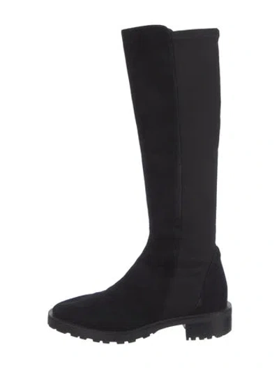 Pre-owned Stuart Weitzman Suede Boots In Black