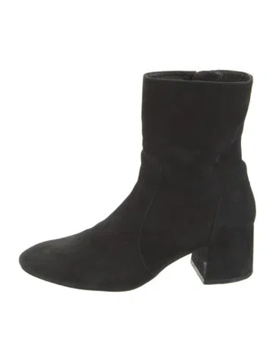 Pre-owned Stuart Weitzman Suede Boots In Black