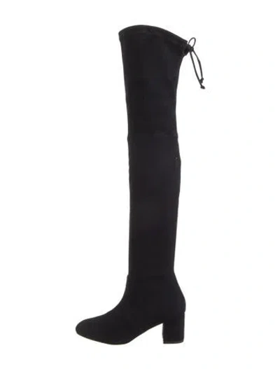 Pre-owned Stuart Weitzman Suede Boots In Black