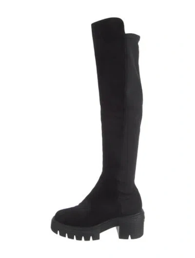 Pre-owned Stuart Weitzman Suede Boots In Black