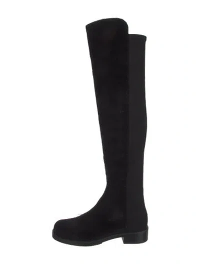 Pre-owned Stuart Weitzman Suede Boots In Black