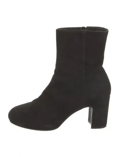 Pre-owned Stuart Weitzman Suede Boots In Black