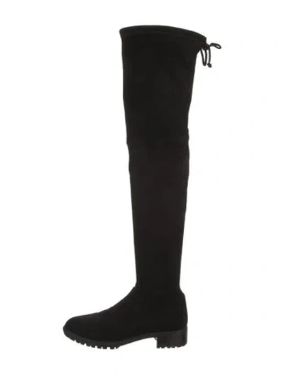 Pre-owned Stuart Weitzman Suede Boots In Black