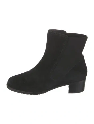 Pre-owned Stuart Weitzman Suede Boots In Black