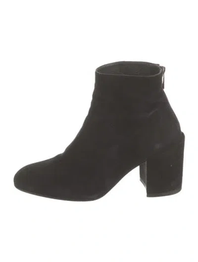 Pre-owned Stuart Weitzman Suede Boots In Black