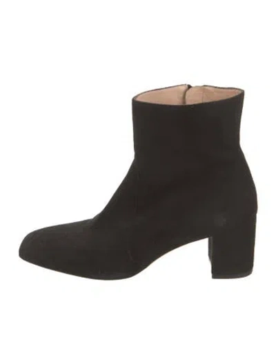 Pre-owned Stuart Weitzman Suede Boots In Black