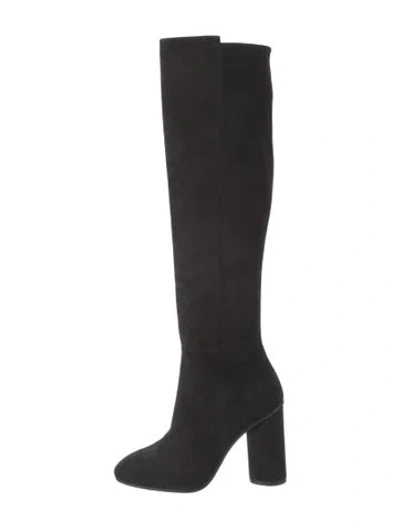 Pre-owned Stuart Weitzman Suede Boots In Black