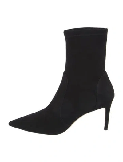Pre-owned Stuart Weitzman Suede Boots In Black
