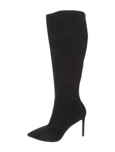 Pre-owned Stuart Weitzman Suede Boots In Black