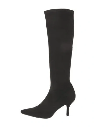 Pre-owned Stuart Weitzman Suede Boots In Black