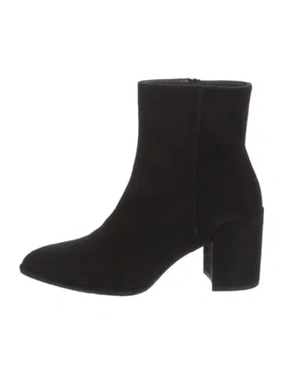 Pre-owned Stuart Weitzman Suede Boots In Black